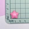 Macarrón Estrella de Cinco Puntas Gordito Accesorios de Resina Estrella Funda para Teléfono Móvil Pasador Accesorios para Cordón de Cabello Pendientes Material para Goteo de Pegamento