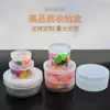Caja de Almacenamiento Redonda de Plástico para Belleza Más Vendida Caja de Plástico Pp Transparente para Guardar Esponjas de Cushion Cpb Caja Redonda Caja con Tapa Abatible