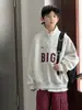 Moletom com Gola Alta para Meninos Estilo Primavera e Outono 2026 Novo Estilo Roupas Infantis Médias e Grandes Top de Manga Longa de Outono Roupas de Outono Menino Tendência Legal