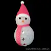 Boneco de Neve Luminoso de LED Simulação de Partículas Boneco de Neve Papai Noel Tecido Árvore de Natal Pingente Lâmpada Decorativa