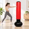 Coluna de boxe inflável de PVC, 155 cm de altura, vertical, design que não tomba, saco de pancadas para crianças, esportes e fitness ao ar livre, saco de boxe