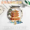 Imanes de Metal para Refrigerador de Arena Movediza Personalizados, Regalos Culturales y Creativos para Congeladores, Souvenirs de Monumentos de la Ciudad China de Hangzhou, Turismo Urbano