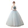 Vestido de Casamento Colorido 2026 Novo Estilo Saia Tutu para Apresentação Solo Vestido Longo para Estúdio Fotográfico de Anfitrião Vestido de Apresentação para Reunião Anual para Mulheres