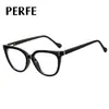 92603 Nuevos Armazones de Gafas Negros Europeos y Americanos para Mujer Se Pueden Equipar con Grado de Miopía Transfronterizo Anti-Luz Azul Fábrica de Gafas Venta al por Mayor