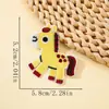 Ano do Cavalo Desenho Animado Pônei Patch Bordado Bordado Computadorizado Termocolante Autoadesivo Acessórios para Roupas Infantis Decoração de Bolsa