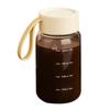 Taza de Almacenamiento de Medicina China con Escala de Boro Alto Taza de Agua Vidrio para Leche al Vapor Portátil Estudiante Simple Taza de Café Ins