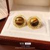 Brincos vintage de era antiga estilo palácio brincos personalizados moda luxo leve joias de alta qualidade atacado personalização