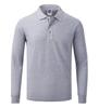 Polo de manga larga de color verde hierba liso, ropa de trabajo con logotipo personalizado, ropa de trabajo publicitaria para hombre, camisa cultural con impresión personalizada