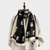 Bufanda de cachemira sintética para mujer para otoño e invierno, estampado paisley, chal grande de moda, a prueba de viento, engrosada, cálida, calentador de cuello de cachemira sintética