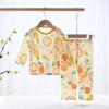 Pijamas para Niños Categoría A Algodón Verano Delgadas Ropa para Bebé con Aire Acondicionado Ropa Dividida para Bebé Traje de Ropa para el Hogar para Niños