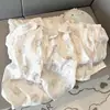 2024 Nuevo Pijama de Algodón Nube para Mujer Verano Manga Corta Shorts Dulce Lindo Dibujos Animados Ropa de Casa para Dama traje