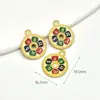 Colgante de Personaje Dios de la Riqueza de la Paz y la Fortuna con Goteo de Aceite Dorado Antiguo que Conserva el Color Accesorio para Llavero de Pulsera DIY Cadena Roja
