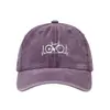 Boné de Baseball Estilo Popular Lavado Estampado Coração de Bicicleta para Homens e Mulheres, Boné com Aba Protetor Solar ao Ar Livre Estampado