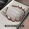 Diadema con Estampado de Leopardo Color Café Textura Mate Carey Estilo Nuevo Versión Coreana Uso Diario Básico Diadema Dentada para Lavarse la Cara y Sujetar el Cabello