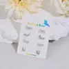 Novos Brincos de Combinação de Letras em Inglês 'Love You' de Comércio Exterior, 4 Pares por Cartão, Tarraxas de Orelha para Dia dos Namorados em Estoque