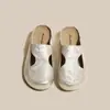 Pantuflas de Plataforma con Suela Gruesa y Punta Cerrada para Mujer, Adecuadas para Combinar con Faldas, Calzado de Verano para Exteriores 2026, Mules que Aumentan la Altura, Cómodas y No Cansan los Pies, Medias Pantuflas