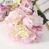 Hortensia de un solo capullo con borde, hortensia nórdica para boda, flor falsa, fondo fotográfico, simulación de pared, flor