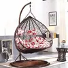 Cadeira de Balanço Suspensa Ninho de Pássaro em Ferro Forjado, Cadeira Suspensa de Rattan, Balanço Cesta Suspensa, Varanda Interna Externa Novo Modelo Cadeira de Balanço Preguiçosa para Lounge