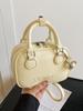 Bolsa Almofada Portátil da Moda Estilo Europeu Simples Estilo Coreano Popular para Primavera e Verão Bolsa Transversal Versátil de Alta Textura para Mulheres