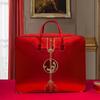 Bolsa de Armazenamento para Colcha de Casamento Bolsa Acompanhante para Embalagem de Colcha de Casamento Bolsa de Mão Vermelha de Quatro Peças para Casamento Bolsa de Mudança
