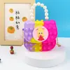 Bolso Bandolera Vanguardia para Hombro Niños Bandolera Bolso de Mano Perla Burbuja Bolso Bandolera de Silicona para Hombro Bolso Gelatina