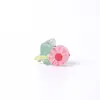 Clip de Girasol Pequeño Transparente de Colores de 2.5cm Clip para el Cabello con Estampado de Caricatura para Niños Clip para el Cabello Nuevo Transfronterizo