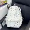 Mochila Linda Estilo Academia, Mochila Escolar Trendy de Nicho para Alunos do Ensino Fundamental II e Médio, Grande Capacidade, Alto Valor Estético, Mochila Leve de Costas Duplas