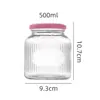 Botella Personalizada con Rayas Verticales para Nido de Pájaro, Resistente a Altas Temperaturas, Apta para Vaporizar, Botella con Boca Ancha para Gelatina de Vejiga de Pez, Botella de Vidrio Sellada Dispensadora de 100ml
