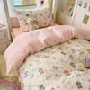 Juego de ropa de cama para dormitorio, juego de tres piezas para estudiante, juego de cuatro piezas, artículos escolares de algodón puro, juego completo de edredones y ropa de cama