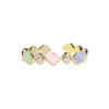 Anillo de Zirconia Ojo de Gato Colorido Nuevo Primavera/Verano 2025 para Mujer, Anillo Abierto Versátil Simple de Gama Alta para Dedo Índice