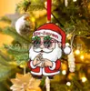 Bestseller Transfronteiriço Sixseven67 Papai Noel Decorações de Natal em Acrílico Decorações Divertidas