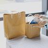 Bolsa de Papel Kraft Lavable para Almuerzo Bolsa para Lonchera Japonesa Bolso Tote Portátil para Almuerzo Bolso de Mano Nuevo Transfronterizo