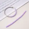 Chaveiro de Cor Sólida/Estilo Laser em TPU com Corda Enrolada Anti-Perda Anel de Bolsa DIY Material Pingente Fivela Anti-Perda Anel de Enrolar