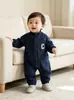 Mono de bebé, ropa de otoño, ropa infantil coreana, ropa Harbin, ropa de bebé de manga larga, ropa de otoño, ropa de escalada larga con solapa natong