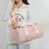 Bolsa de Viaje Sencilla de Color Sólido Tendencia de Moda Transfronteriza Bolso de Mano Deportivo Ligero Bolsa de Gimnasio Separación Seca y Húmeda Bolsa de Yoga