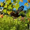Maceta Nueva Transfronteriza Silueta de Pájaro Oxidado Inserto para Maceta Decoración de Jardín Decoración Metálica para Exteriores