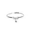 Pulsera estudiante Lazo Plata Campana pulsera de novias dulce fresca pulsera de estudiante regalo Princesa fugada