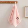 Toalla infantil de forro polar coral para jardín de infantes, toalla cuadrada suave para niños y niñas, toalla de baño absorbente, linda toalla facial de algodón no puro con forma de pato
