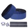 Puño con patrón para bicicleta de montaña con correa para bicicleta de carretera, correa de silicona tipo panal antideslizante, correa de absorción de impactos, equipo para ciclismo