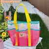 Bolsa de Gelatina Fofa de Desenho Animado Original Tengyi, Bolsa de Mão Versátil para Meninas, Bolsa de Praia para Viagem, Bolsa Transparente para Litoral, Atacado