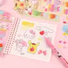Pegatinas Sanrio Hello Kitty impermeables PET Pegatinas decorativas para diario coolomi doradas pegatinas decorativas de dibujos animados