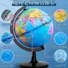 Globo Auténtico Uso Estudiantil Tamaño Grande Estudiantes de Primaria, Estudiantes de Secundaria y Estudiantes de Preparatoria Globo de Enseñanza de Geografía al Inicio del Ciclo Escolar