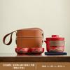 Bule de Chá Cerâmico de Alta Qualidade, Copo Rápido para Carro, Conjunto de Chá Kung Fu Personalizado Estilo Chinês Qingshan Yanhe, Atacado Personalizado