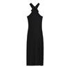 Vestido de encaje con cordón y cuello alto para mujer, estilo europeo y americano, nuevo de verano S11505