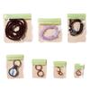Bolsas de sellado de PVC de colores en stock en Yiwu para pendientes y joyería, Bolsas de sellado de almacenamiento grandes, Bolsas transparentes autoadhesivas