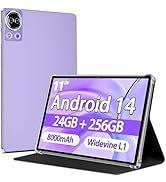 SKYEGG Tablet 11 inch Android 14 Tablets, 24GB+256GB+1TB Expand, Widevine L1 Compatible 8-Core Ta...