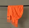 Otoño e Invierno Nuevo Bufanda Cálida Versátil Chal con Flecos Color Sólido Bufanda Larga de Cachemira de Imitación para Pareja