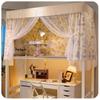 Cortinas de Cama para Dormitorios Estudiantiles, Mosquiteros de Tela Pura, Cortinas Integradas para Litera Superior e Inferior, Cortinas de Princesa, Cortinas de Privacidad