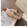2026 Zapatillas de Media Caña Versátiles Estilo Birkenstock con Suela Gruesa, Suave y de Pelo de Caballo, Tipo Mocasín Slip-On para Primavera y Otoño