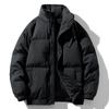 Inverno Novo Branco Pato Penas Quente Engrossado Pão Roupas Casaco Curto de Inverno Masculino com Gola Vertical Nova Jaqueta Padrão Nacional de Penas